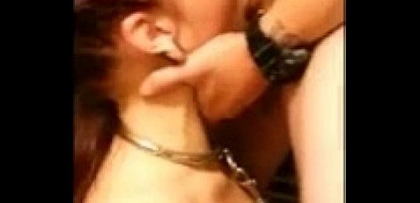  submissive gf deep throating and dominated